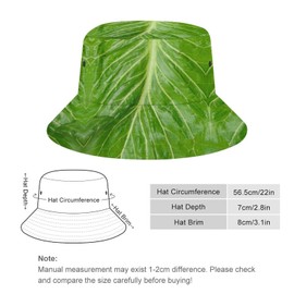 Anydia Lettuce Bucket Hat Unisex Fisherman Hats Summer Sun Cap Outdoor Travel Beach for Women and Men