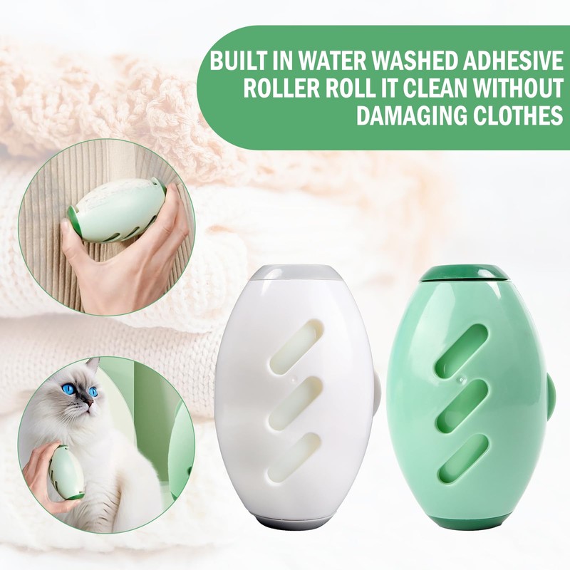 Reusable Lint Roller for Clothes, 2 Pack Washable Lint Roller,