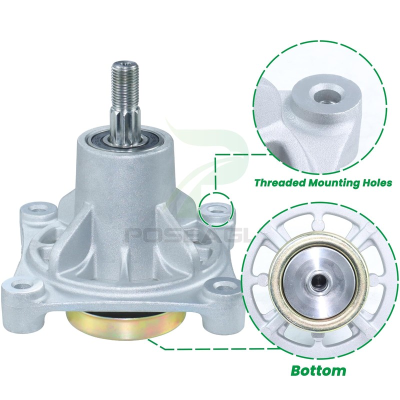 POSEAGLE 2 Pack 604214 Spindle Assembly with 605443 Spindle Pulley