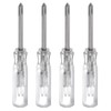 sourcing map 4Pcs PH0 Mini Phillips Screwdriver 2mm Magnetic Cross