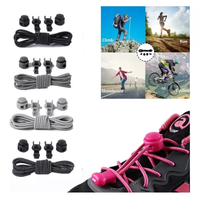 Patry Deluxe 10 Pares Agujetas Elasticas Cordones Deportivos Running