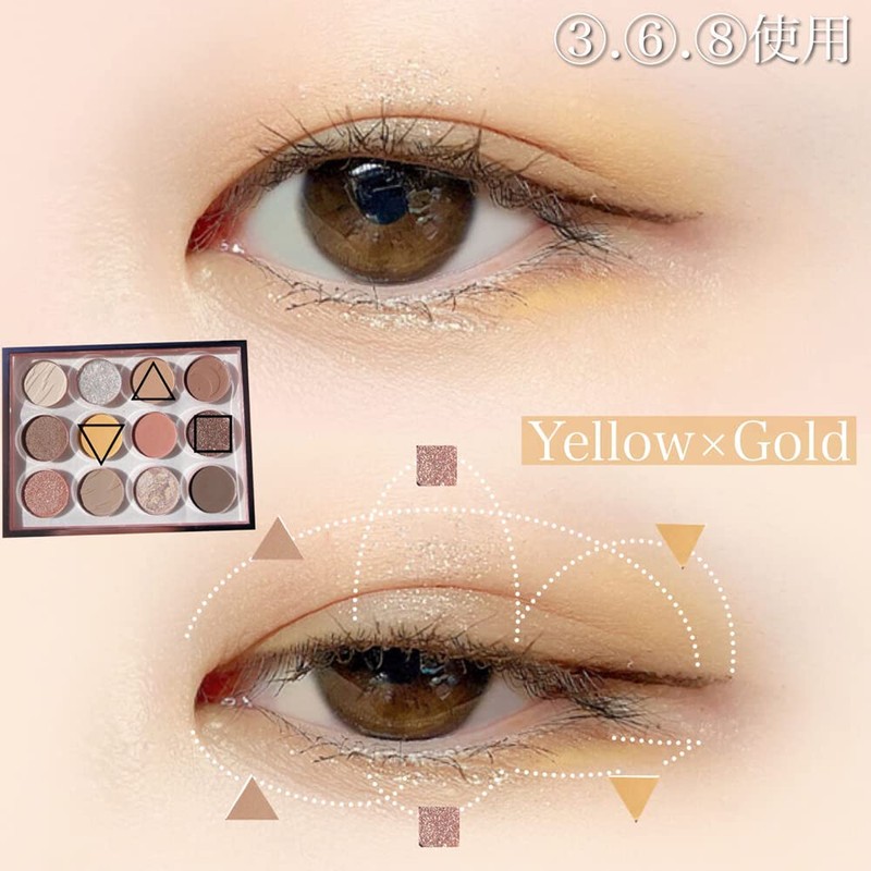 Hexze #01 12 Color Eyeshadow Palette, Professional Eyeshadow Palette, Eye
