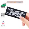 2PCS Phrase Don't Mistake Kindness for Weakness Iron On Patch,