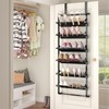 bukfen Over The Door Shoe Organizer,6-Tier Adjustable Door-Mounted/Wall-Mounted Shoe Rack,Heavy-Duty