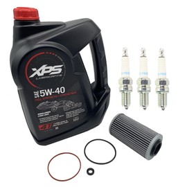 New Oil Change Kit W/Spark Plugs Compatible With Seadoo 4-Tec 1500 GTI GTR GTX RXT RXP Wake Pro