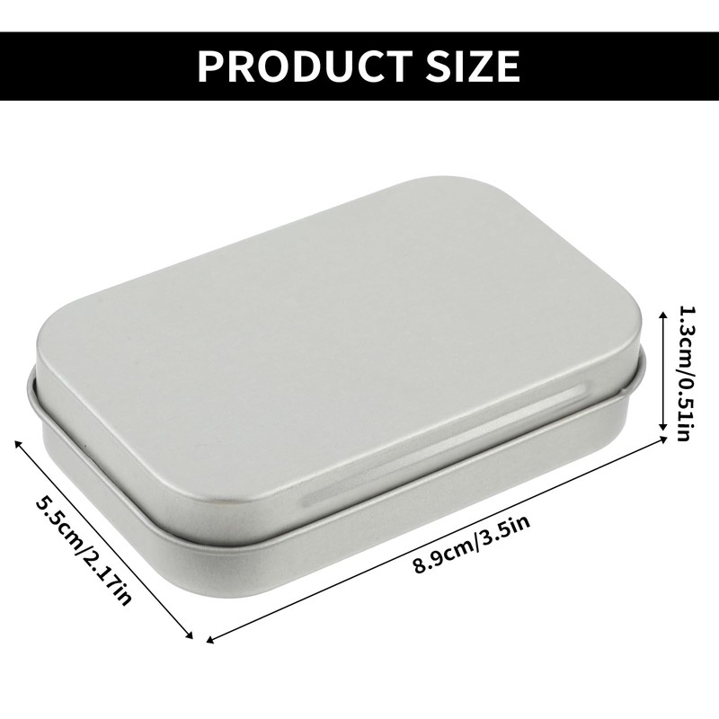 Ouligay Small Tins with Lids Metal Tin Box Mint Tin