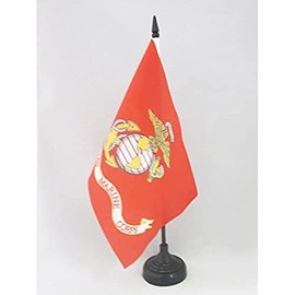 Desk Flag USA Marine Korps Flag of the United States Table Flag 14 x 21 cm AZ Flag 21x14 cm – Armed Forces
