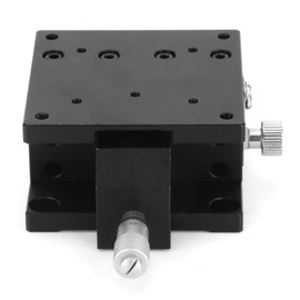 Linear Stage Z Axis,SEMZA-60T Manual Micrometer Trimming Platform Slide Table Fine Tuning Bearing Vertical Linear Stage for Positioning,Testing Equipment,Movement,Etc 60 * 60 * 30mm