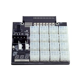 NFHK Flex Slot Server Power Board 14+10Pin to 16x6Pin Power Supply Board for CHIA ETH BTC Mining Miner