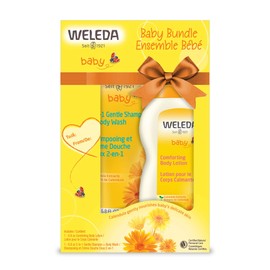 Weleda Weleda Baby Calendula Body Lotion and Shampoo-Body Wash Bundle, 6.8 Fluid Ounce (Pack of 2), Plant Rich Baby Care with Calendula and Sweet Almond Oil