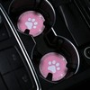 2 PCS Bling Paw Car Cup Holder Coaster, Non-Slip Cup