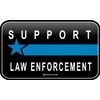 ProSticker 1083 (One) 3" X 5" Patriot Series Support Law