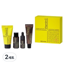 Mediheal Vita Brightening Trial Kit Cleansing Foam 30ml + Toner 30ml + Serum 10ml + Cream 20ml Set, 2 Sets / 메디힐 비타 브라이트닝 트라이얼 키트 클렌징 폼 30ml + 토너 30ml + 세럼 10ml + 크림 20ml 세트, 2세트