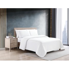 kathy ireland Cool Max 6 Piece Ultra Soft Sheet Set, White - Queen