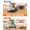 2-PCS Air Fryer Heat Resistant Mat & Splatter Shield for