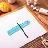 Folding Ruler, 30cm Foldable Ruler 15cm Clear Ruler Stationery Ruler