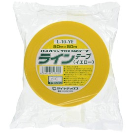 ダイヤテックス(Diatex) パイオラン ラインテープ 50mm幅 黄 L10YE50MM