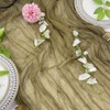 Cheesecloth Gauze Table Runner,Gauze Event Centerpiece Runner,Bridal Shower Runner,Rustic Wedding