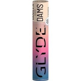 Glyde Dams Vanilla - 4 Latex Protective Wipes - Yellow Coloured - Lick Cloths with Vanilla Fragrance, yellow