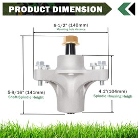 CheeMuii 117-0751 117-7267 117-7268 Assembly for Toro 121-0751 117-7439 285-923 Exmark 121-0751 117-7268 117-7439 Toro Time Cutter ss5000 ss5060 ss4235 ss4260 Spindle Assembly with 4 Tapped Blot