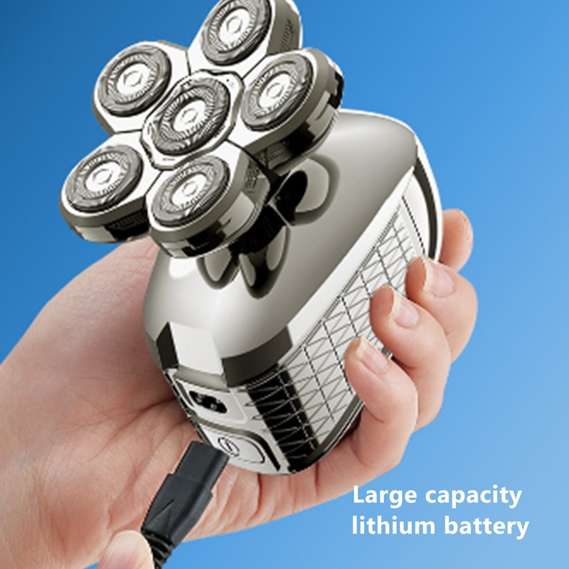 6D Electric Razor 5 in 1 Multifunctional Men Rechargeable Bald