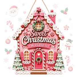Christmas Door Hanging Sign,Wooden Christmas Door Sign,Christmas Decoration