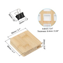 PATIKIL 15 Grids Mini Portable Palette, Wooden Sketchbook Palette, Mixing Tray Pocket Magnetic Travel Paint Palette with Clip for Painters Artists Acrylic Painting, Light Brown