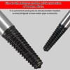 Professional screw extractor set, 5 pieces, left extractor set, screw