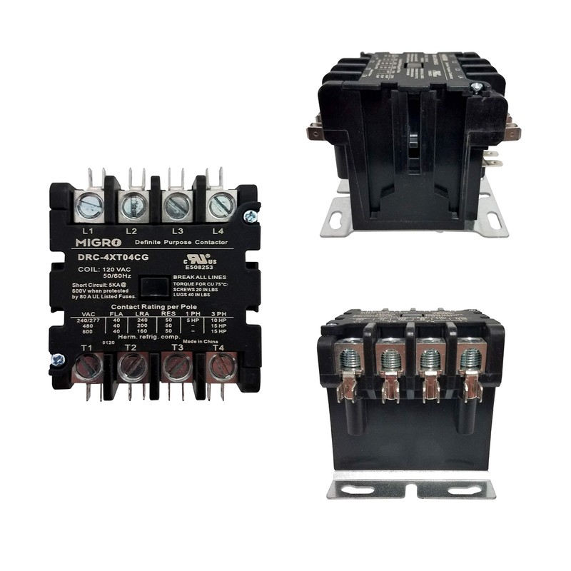 Migro 4 Pole 40 AMP 110/120 VAC Coil Heavy Duty