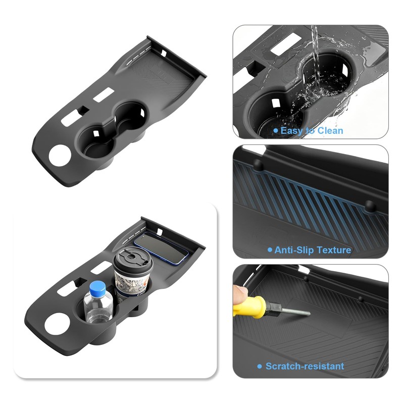 2021-2026 Rogue Center Console Silicone Protector, Cup Holder&Wireless Charging Mat,