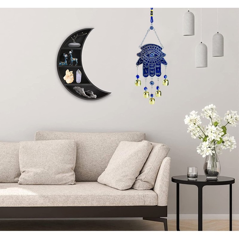 Zingtsing Evil Eye Wall Hanging Decor Turkish Hamsa Hand Wind