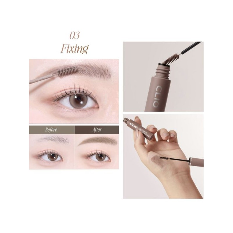 CLIO KillBrow Slim Ash Browcara Set 15g*2ea, Color:01 Ash Pink