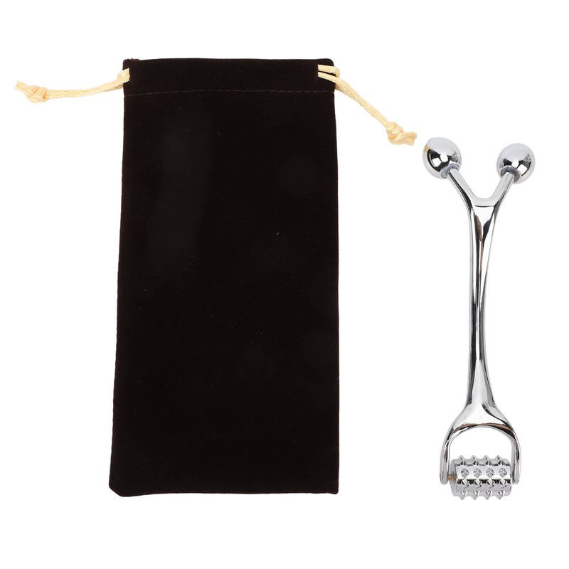 Face Roller Massager Zinc Alloy Deep Tissue Massage Multifunction Comfortable
