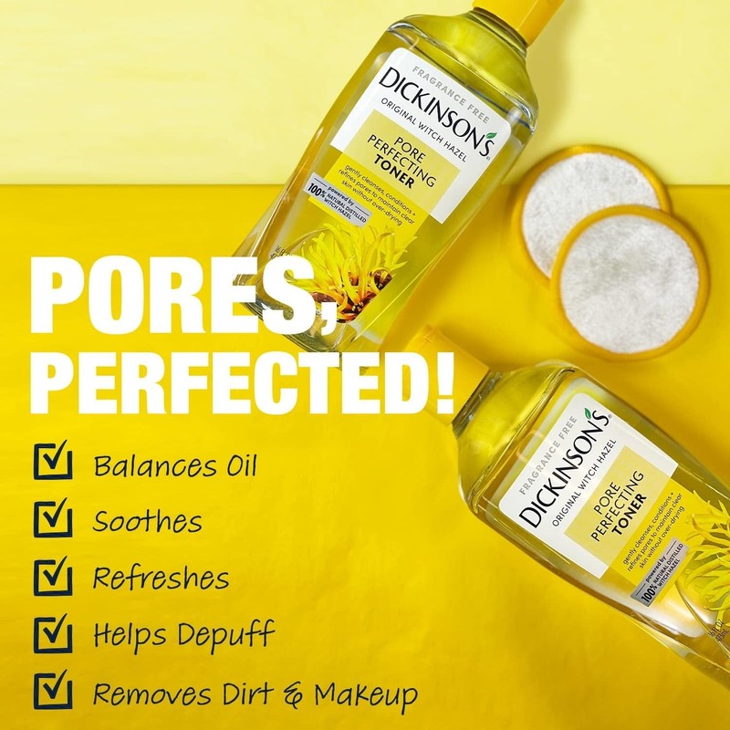 Dickinson Original Witch Hazel Pore Perfecting Toner |100% Natural Distillation