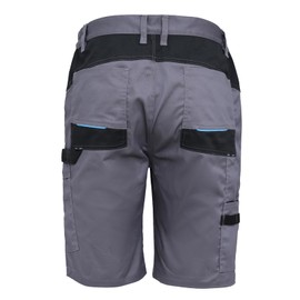 WORK IDEA Men's Stretch Work Shorts with Numerous Pockets and Tool Pockets, gray