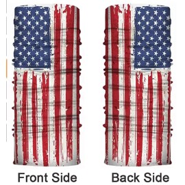 Neck Gaiter, Face Mask. 5 Pack; Face Mask US FLAG! Neck Gaiter Headband Bandana Du Rag Cap SPF40 Gaiter