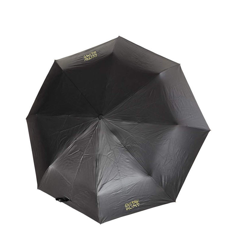 Fridolin Umbrella, black, inside print: Gustav Klimt - Der Kuss,