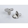 40 Shelf Supports with Pins 5 mm Nickel-Plated Metal
