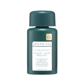 Kristin Ess Aceite De Leche Para El Cabello Y El Cuero Cabelludo Anytime Anywhere, Hidratante Para Cabello Dañado, Enriquecido Con Aceite De Coco Y Aceite De Jojoba, Aceit Blanco 1,69 Onzas Líquidas