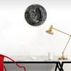 LetusZhogo Barn Rustic Round Wall Clock Barn with Rusty Horseshoe
