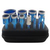 Tile Hole Saw Kit Diamond- BRSCHNITT 11pcs Diamond Core Drill