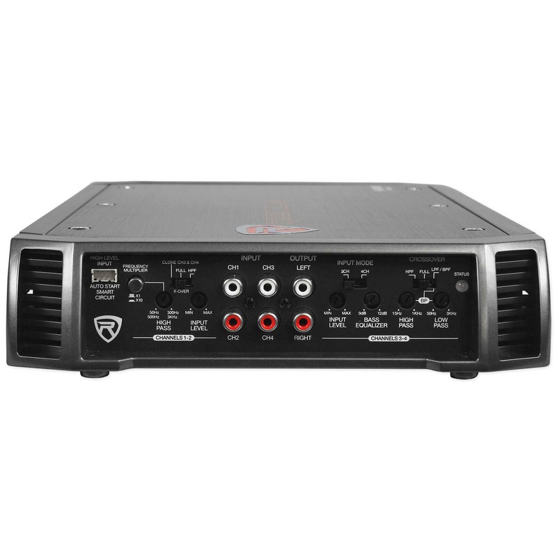 Rockville RXA-F1 1600 Watt Peak/400w RMS 4 Channel Amplifier Car