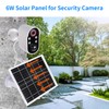 6W Solar Panel for Security Camera, Compatible with Arlo Essential