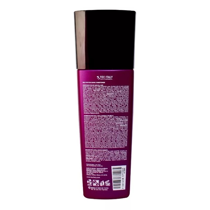 Tec Italy Silk System Shine Conditioner Hidrata Y Da Brillo