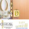 Dontay Pocket Door Lock and Pull, Privacy (Bed/Bath) Latch, Flush