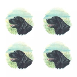 Captive Decals Black Labrador Overglaze Ceramic Decals