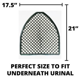 Urinal Mats (10Pack) -Urinal Screen Deodorizer(10 or 24pcs) Urinal Cakes Fresh Bathroom urinal mats for men bathroom urinal pads Black (10 black +10 orange, Orange)