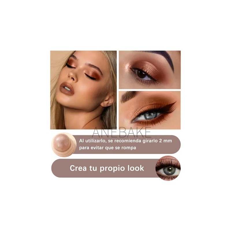 4 En 1 Sombra Para Ojos Varios Tonos,suave De Larga