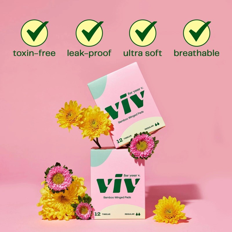 Viv for Your V Bamboo Organic Pads for Women |