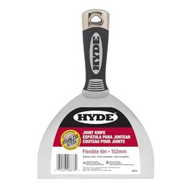 Hyde Tools 06878 Joint Knife,Flexible, 6", Black